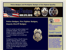 Tablet Screenshot of lawmanbadge.com